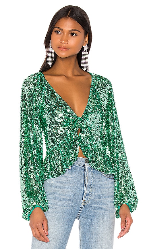 levi sequin top