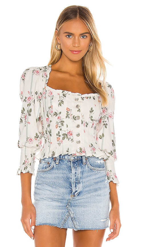 Rose Stripe Blouse