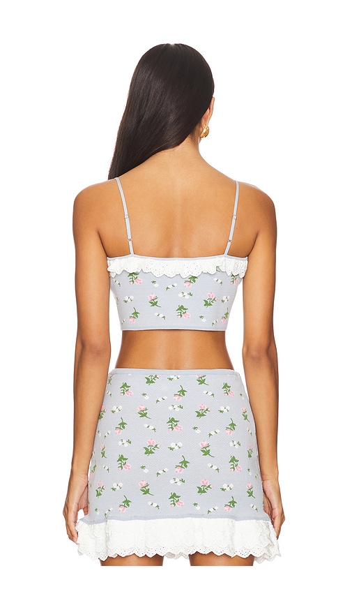  For Love & Lemons Oberteil Amalia In Blue. Größe M. Also In L. 