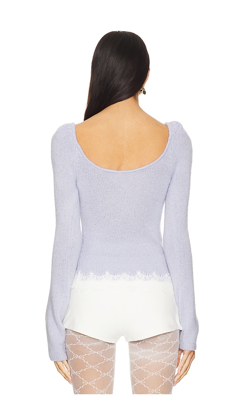  For Love & Lemons Oberteil Rosaleen In Blue. Größe S. Also In Xs. 