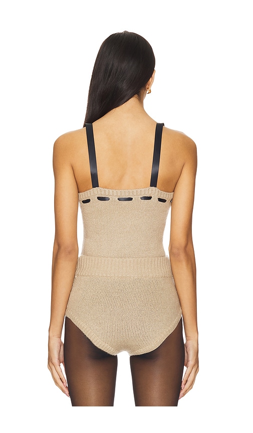  For Love & Lemons Stricktop Solana In Tan. Größe M. Also In L. 