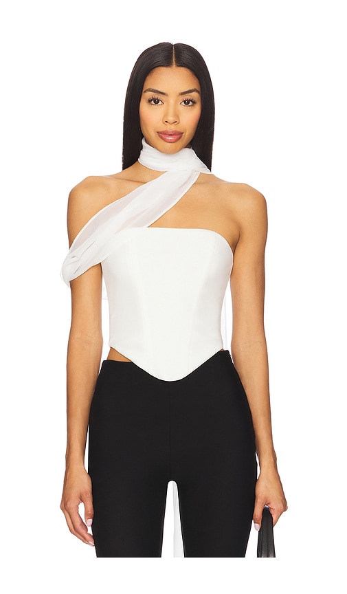 Capri Top in White. - size XL (also in L, M, S, XS)
