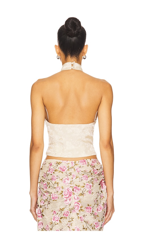  For Love & Lemons ärmelloses Oberteil Esme In Ivory. Größe S. Also In M, L, Xl. 