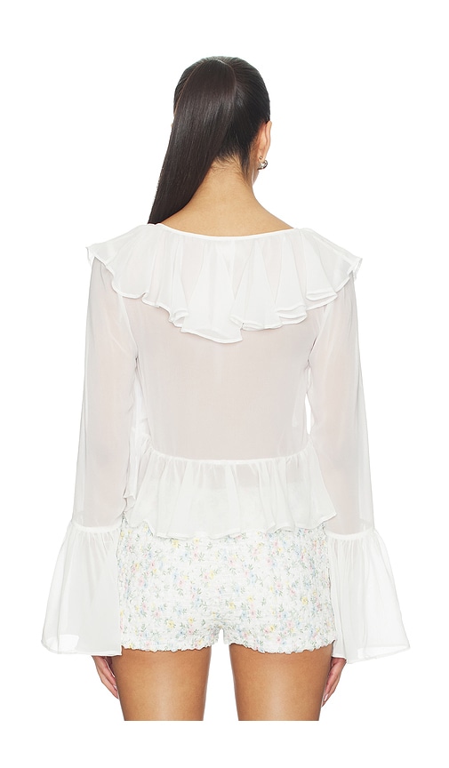  For Love & Lemons Oberteil Lila In White. Größe Xs. Also In S, M, L, Xl. 