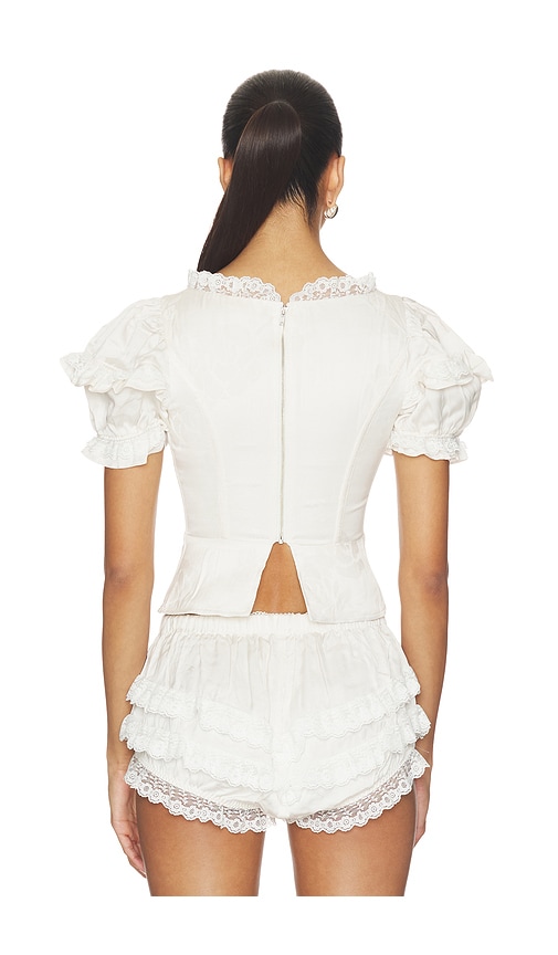  For Love & Lemons Oberteil Isadora In Cream. Größe Xs. Also In S, M, L. 