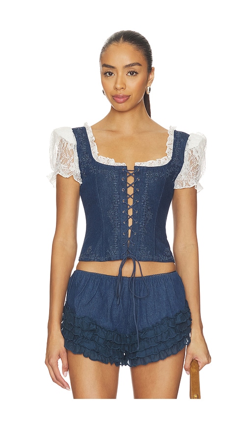 Yasmin Lace Up Top