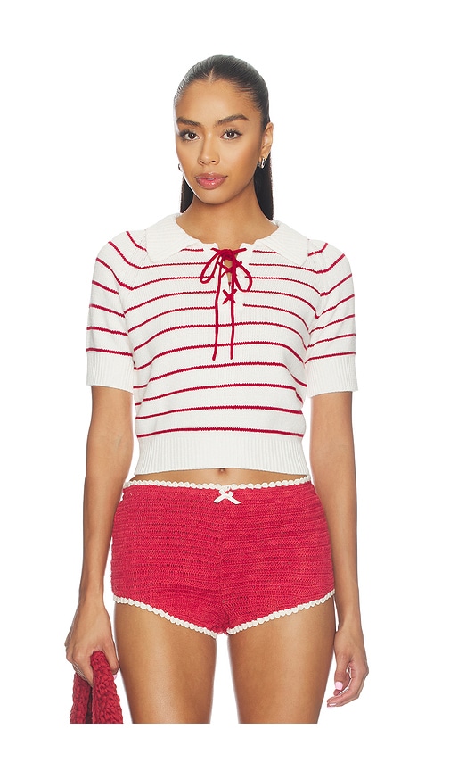 Betsy Striped Polo Tee
