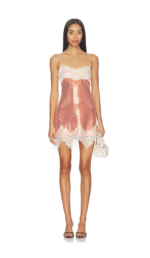 Fait Par Foutch Celeste Dress in Rose Glimmer