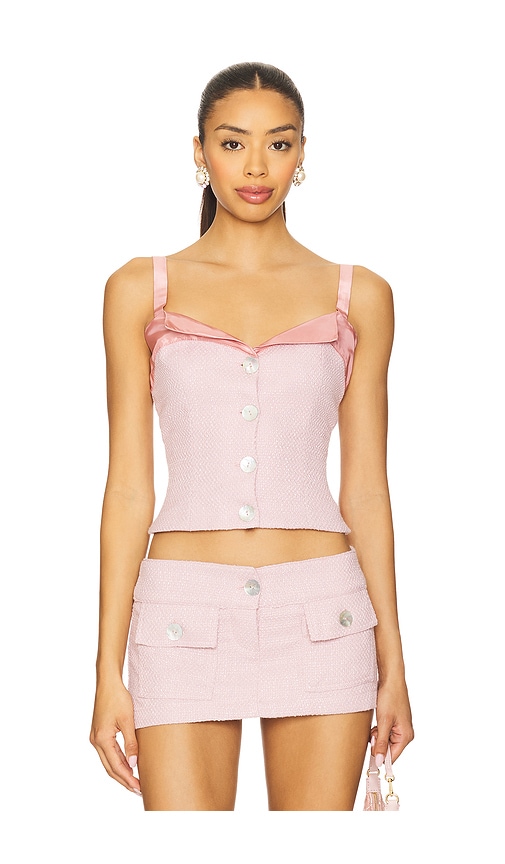 Evelyn Top in Rose. - size L (also in M, S) - Fait Par Foutch - Modalova