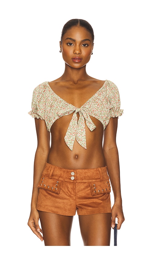 Margaret Top in Green. - size S (also in L, M, XXS)