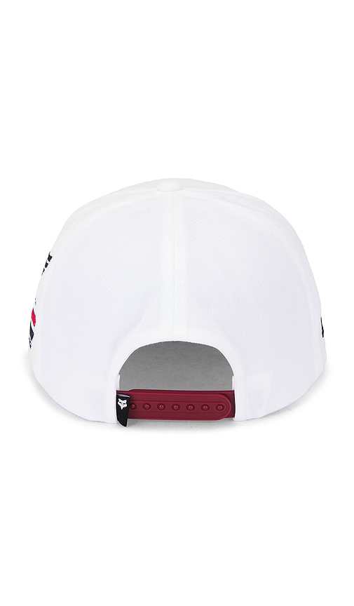 Fox Racing X Honda Snapback Hat In White. 