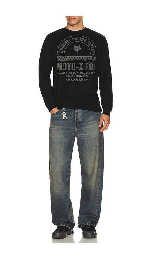  Fox Racing Lange ärmel Finish In Black. Größe S. Also In M, L, Xl/1x. 