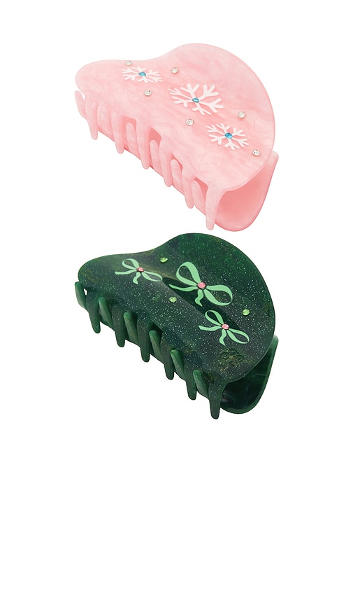 Frasier Sterling Winter Wonderland Crystal Claw Clip Set Of 2