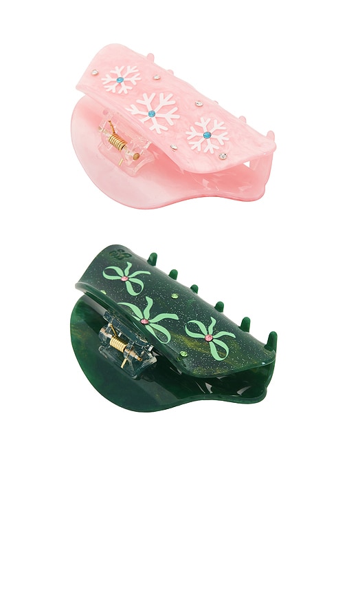  Frasier Sterling Klauenclip-set, 2er-pack Winter Wonderland In Beauty: Multi. 
