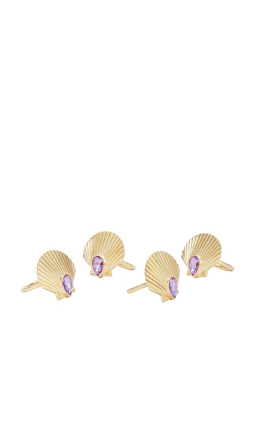 Frasier Sterling Shell Beach Napkin & Ring Set | Thumbnail 2