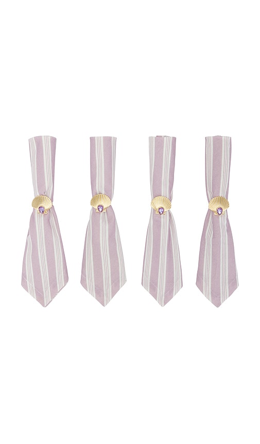 Frasier Sterling Shell Beach Napkin & Ring Set | Thumbnail 4