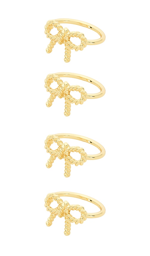 Frasier Sterling Bows Napkin Rings Set Of 4