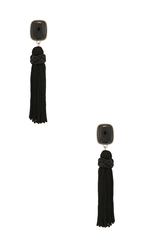 Frasier Sterling After Hours Tassle Earrings in Black.