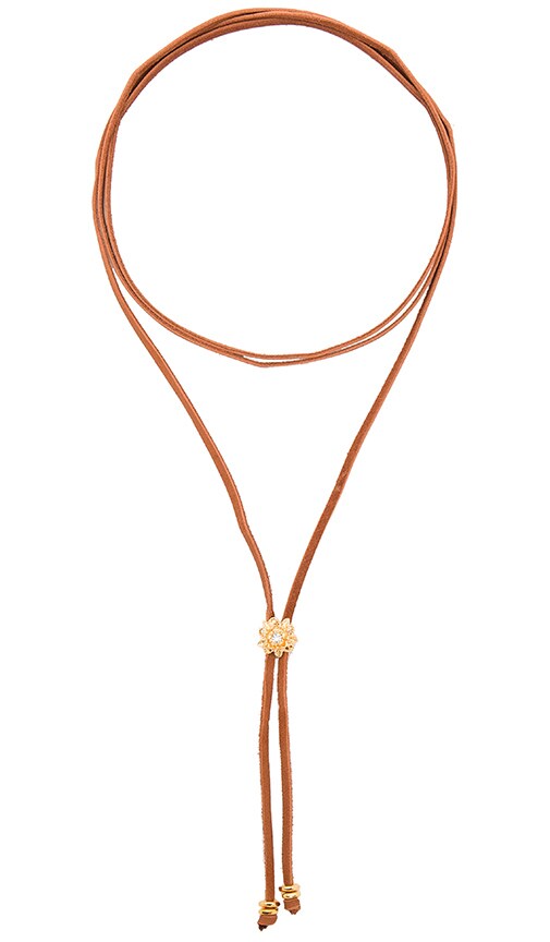 Rosebud Bolo Wrap Necklace
