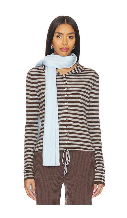 Frankies Bikinis Snug Ribbed Knit Å›´å·¾ €“ Ç™½æ—¥æ¢¦. Űºç � All. In Blue