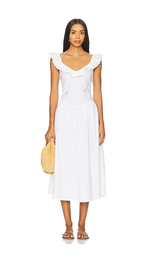 Frankies Bikinis Georgia Poplin Midi Dress