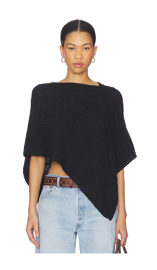 Mountain Cable Knit Poncho