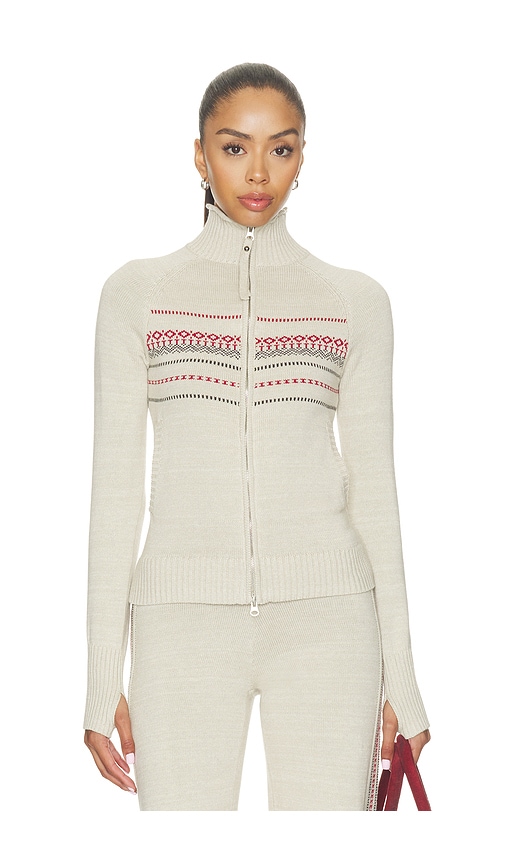 Kingston Cotton Knit Zip Up Sweater by Frankies Bikinis in Taos