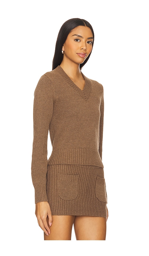 FRANKIES BIKINIS ROWE COTTON KNIT SWEATER