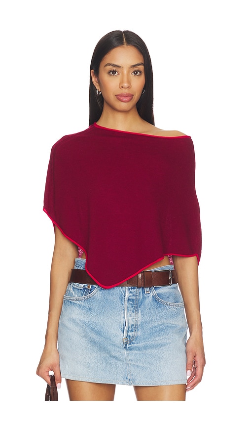Scout Knit Poncho in Ember