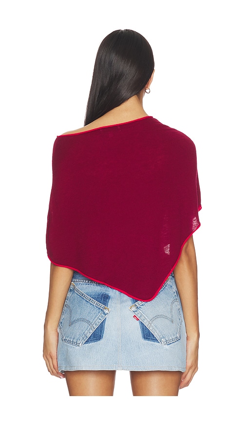  Frankies Bikinis Poncho Scout Cashmere In Red. Größe S/m. Also In L/xl. 