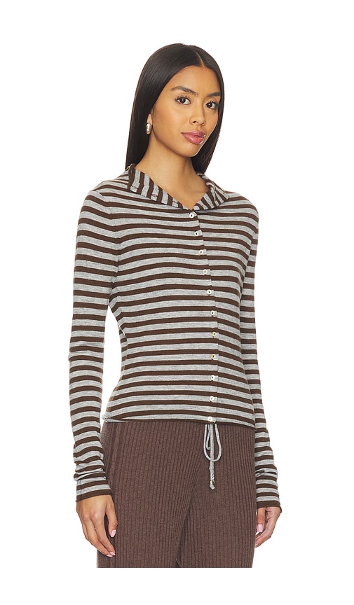 Frankies Bikinis Leo Knit Cardigan In Multi