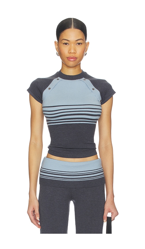 Shore Cloud Knit Short Sleeve Top