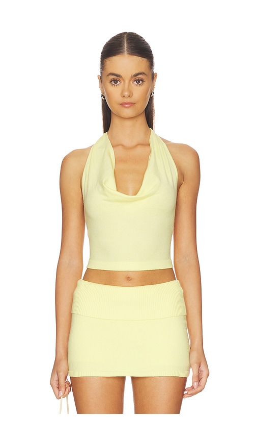 X JENNIE Briar Cloud Knit Halter Top
