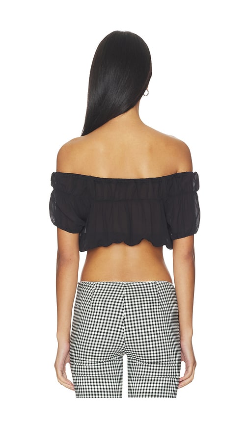 Frankies Bikinis Paulina Chiffon Blouse | Thumbnail 3 Frankies Bikinis Paulina Chiffon Blouse | Thumbnail 3
