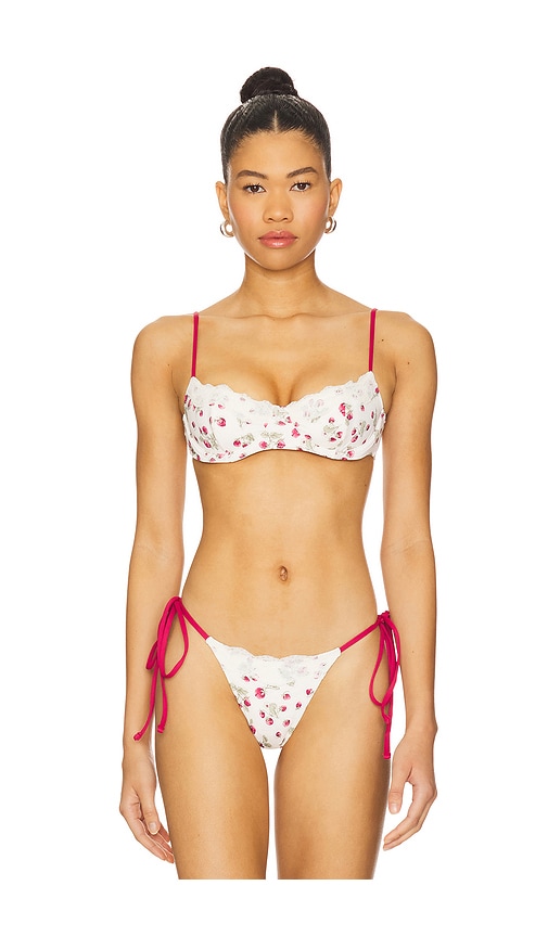 Cola Bikini Top in Ivory. - size S (also in L, M, XS)