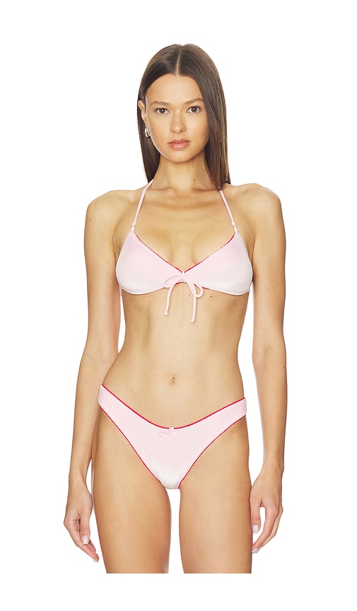 Amore Velvet Bikini Top