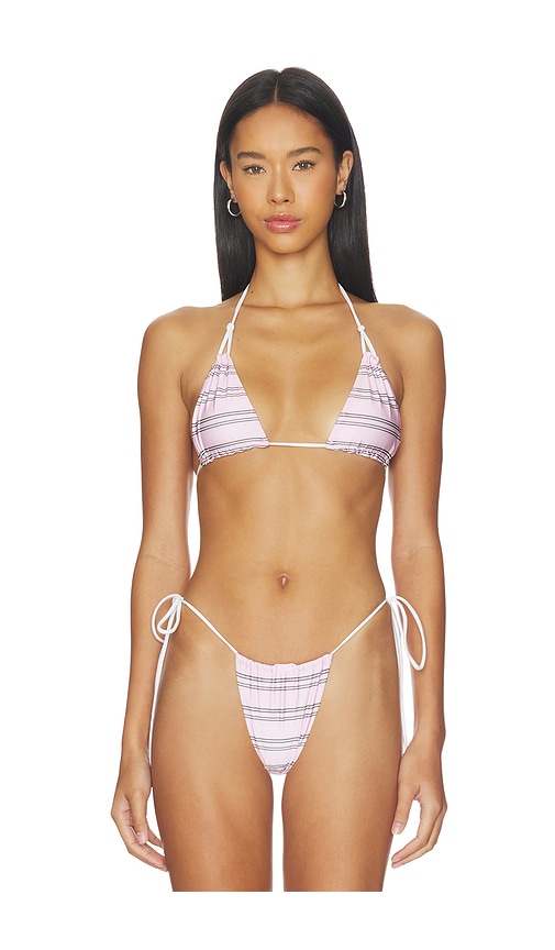 Ari Reversible Satin Bikini Top