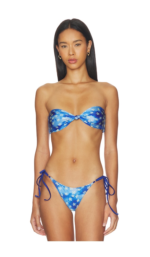 Gigi Satin Bandeau Bikini Top