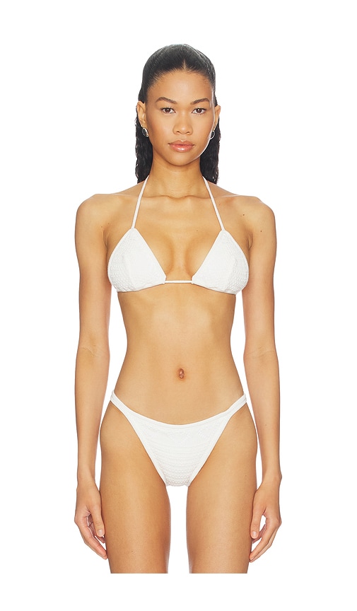 Frankies Bikinis X Paige Lorenze Tide Knit Bikini Top