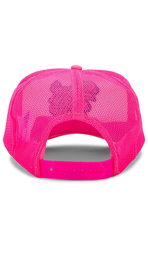Shop Free And Easy Don't Trip Embroidered Trucker Hat In Pink