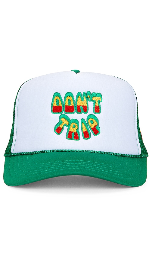 Free And Easy Bob Marley Tuff Gong Trucker Hat In 白色 & 绿色