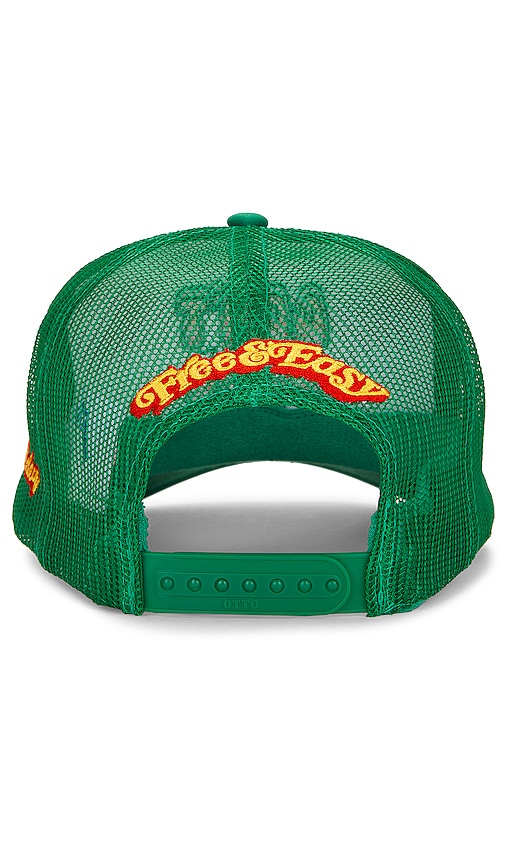 Shop Free And Easy Bob Marley Tuff Gong Trucker Hat In 白色 & 绿色