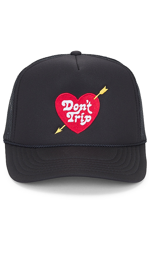 Shop Free And Easy Heart & Arrow Trucker Hat In 黑色