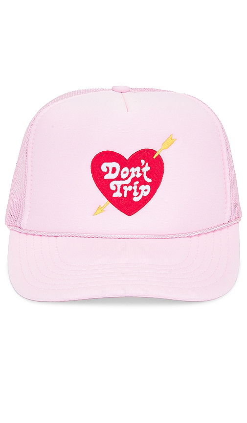 Shop Free And Easy Heart & Arrow Trucker Hat In 粉色