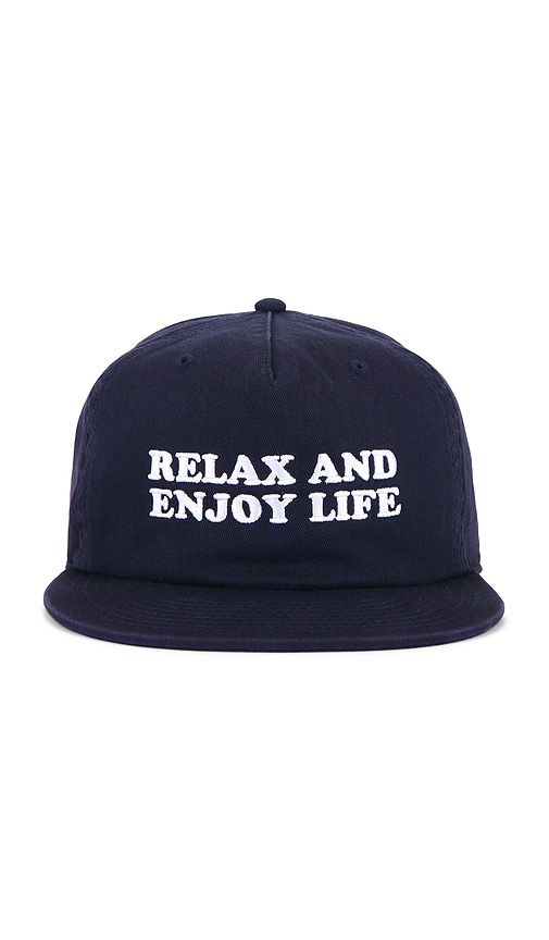Free And Easy Relax 5 Panel Strapback Hat In Blue