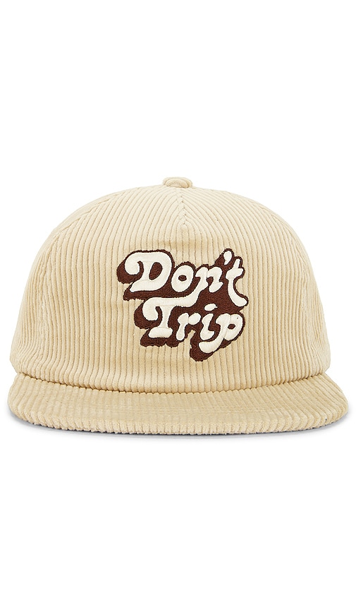 Free & Easy Don't Trip Fat Corduroy Snapback Hat in Cream | REVOLVE