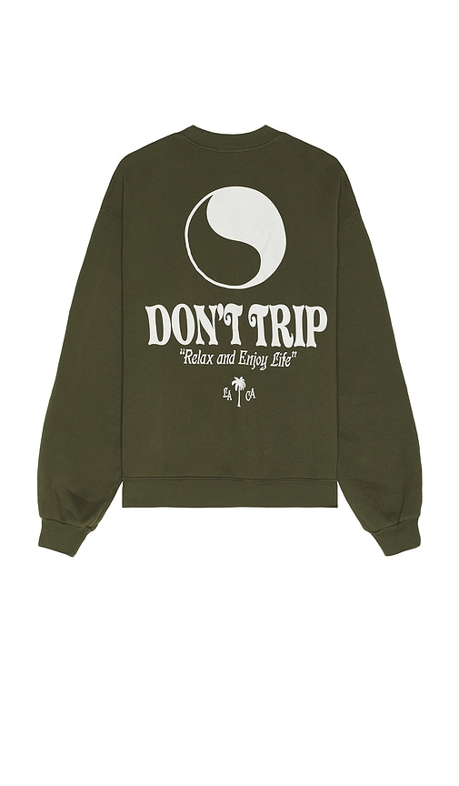 Free And Easy La Palma Heavy Fleece Sweatshirt In Green