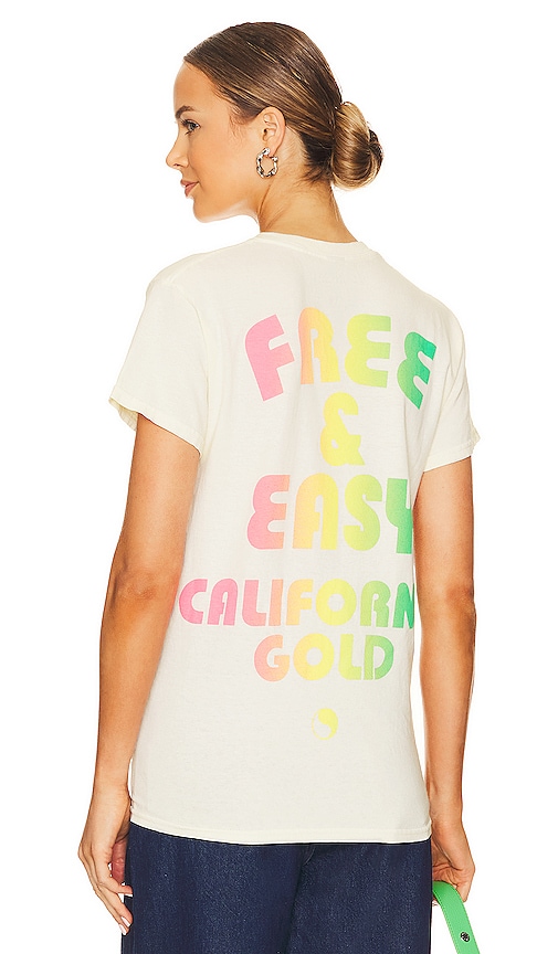 Free And Easy California Gold Tee In Yellow