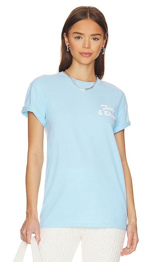 Free And Easy Classic Tee In Light Blue