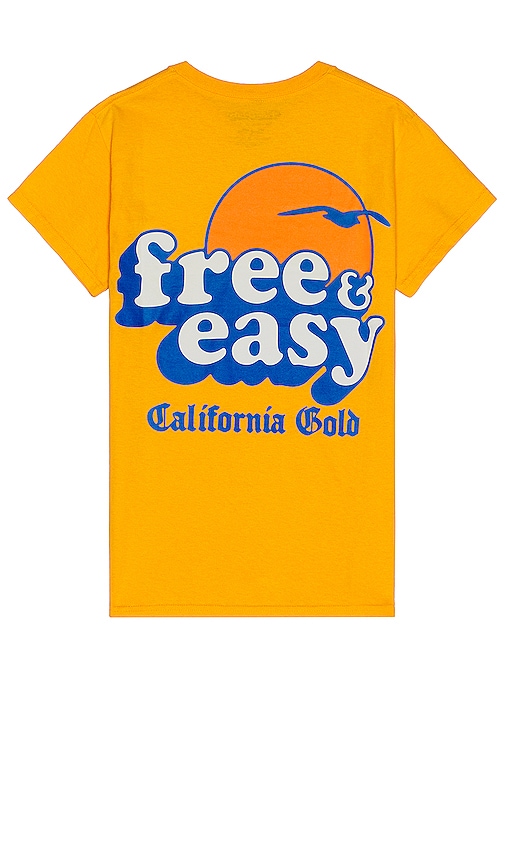 Free And Easy Baja Sun Short Sleeve Tee In Yellow